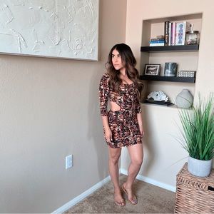 Aztec Cut Out Dress